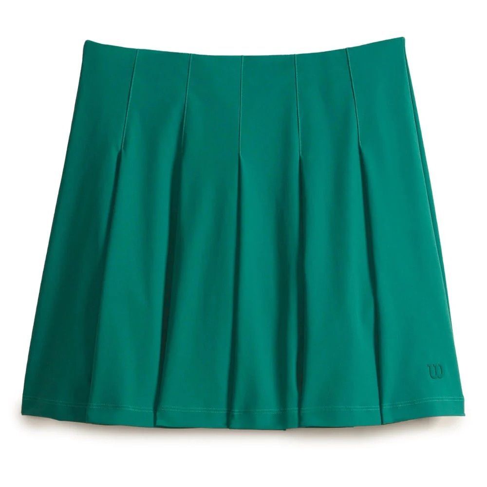 Wilson Classic Pleated Tennis Skirt Field Green sz Large High Rise Lined Active - Picture 13 of 15